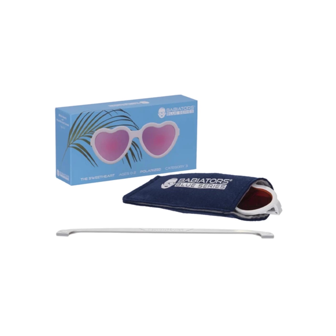 Babiators Heart Polarized The Sweetheart White Pink - Image 2