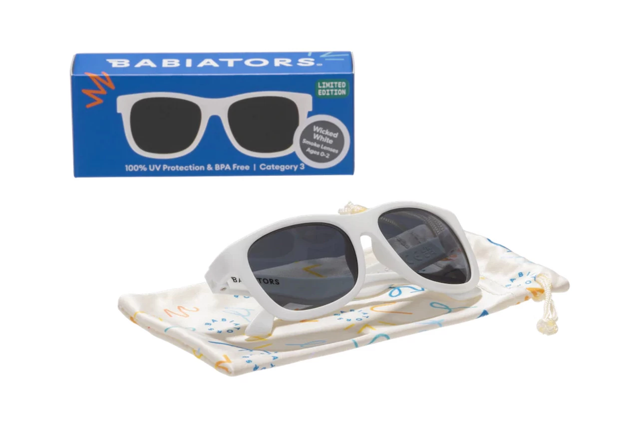 Babiators Limnited Navigator Sunglasses Wicked White - Image 3