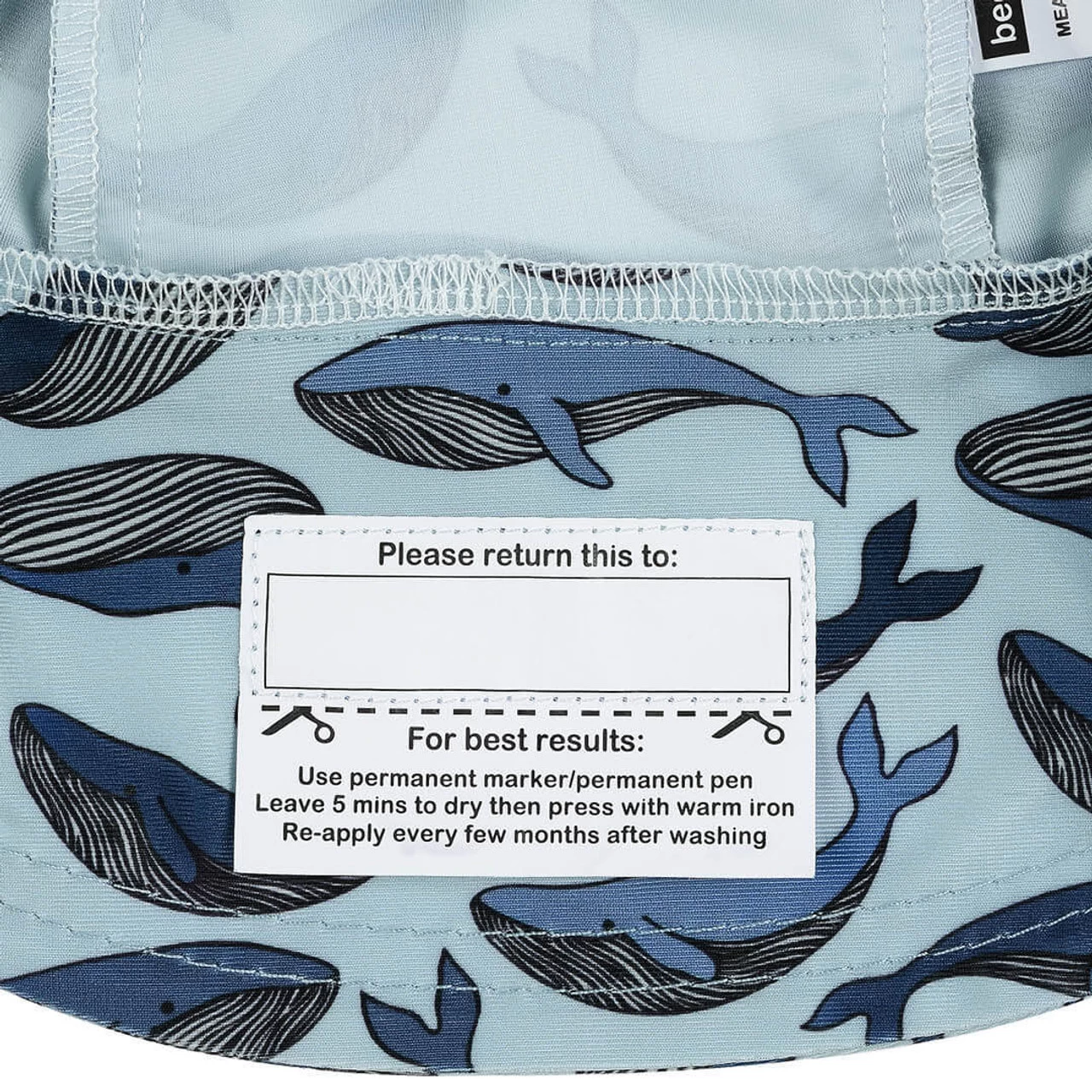 Bedhead Kids Swim Legionnaire Hat | Whale M - Image 2