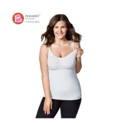 Bravado Body Silk Nursing Cami White