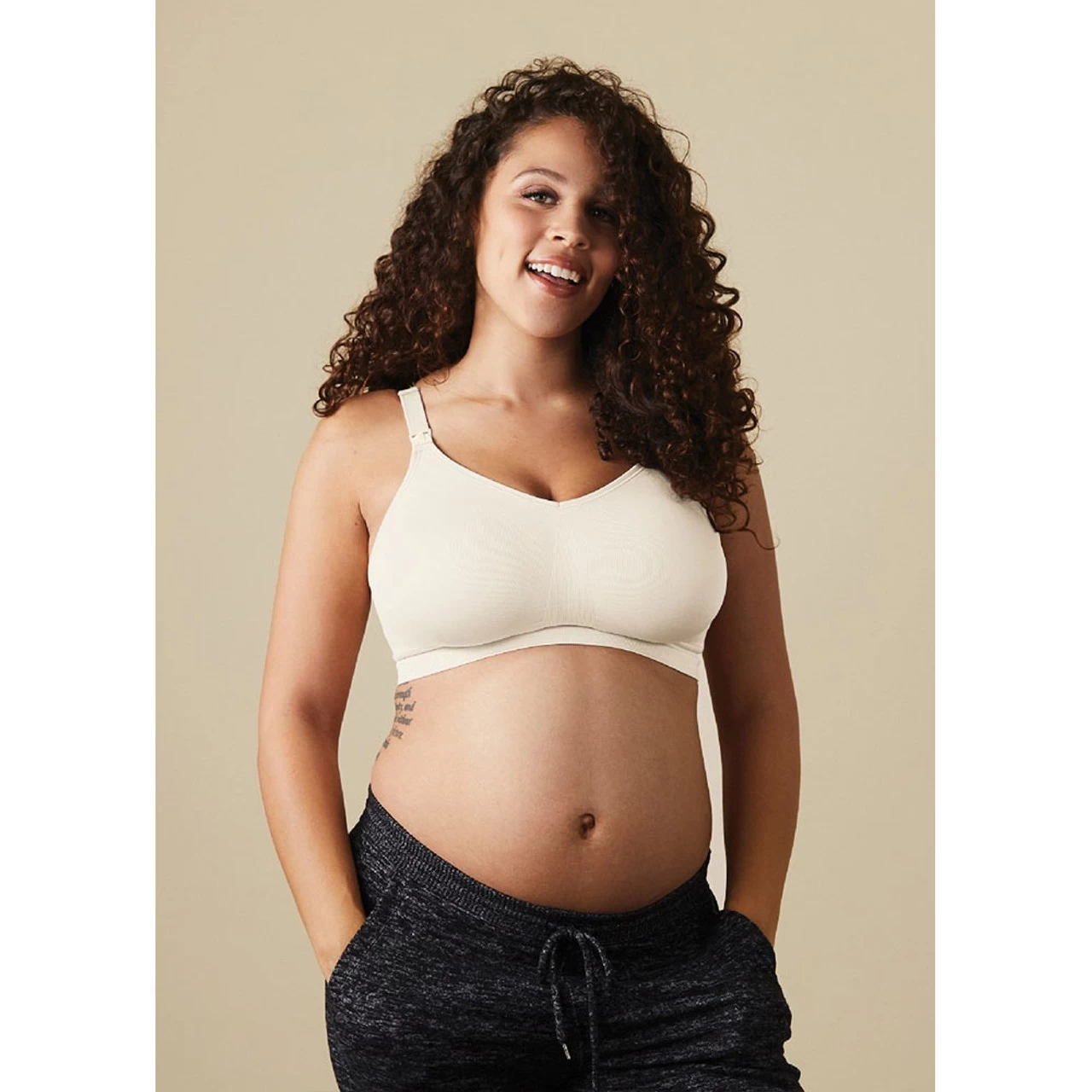 Bravado Body Silk Seamless Nursing Bra Antique White - Image 3