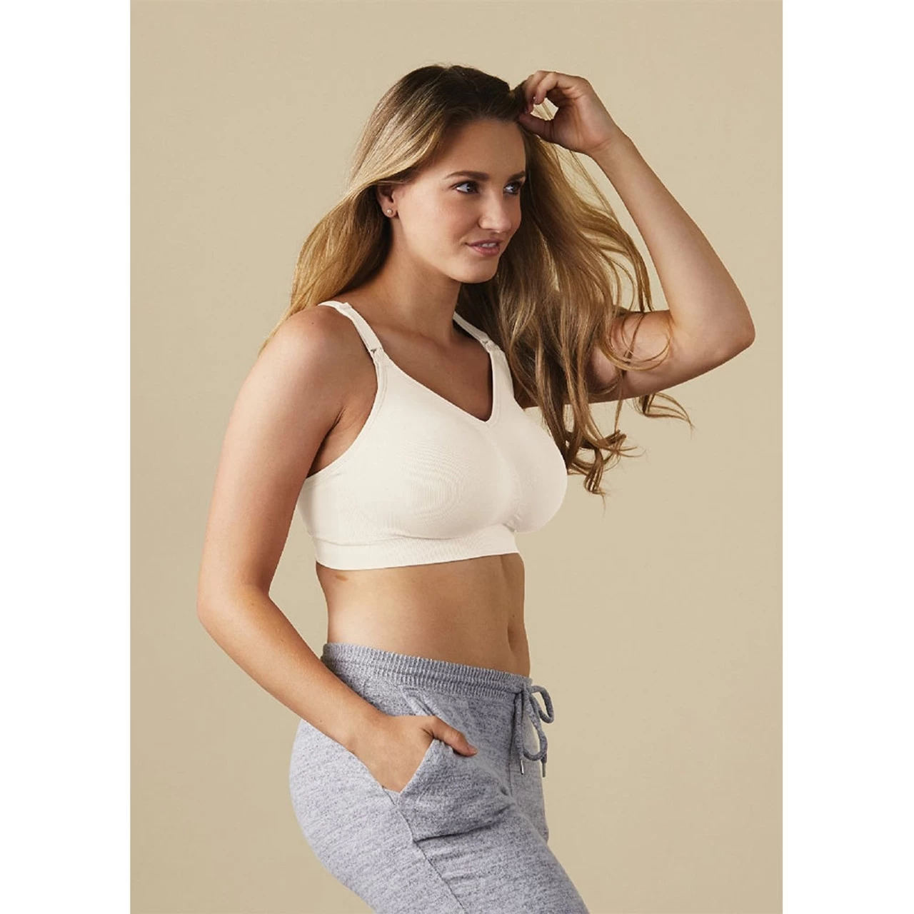 Bravado Body Silk Seamless Nursing Bra Antique White - Image 6