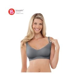 Bravado Body Silk Seamless Nursing Bra Silver Belle