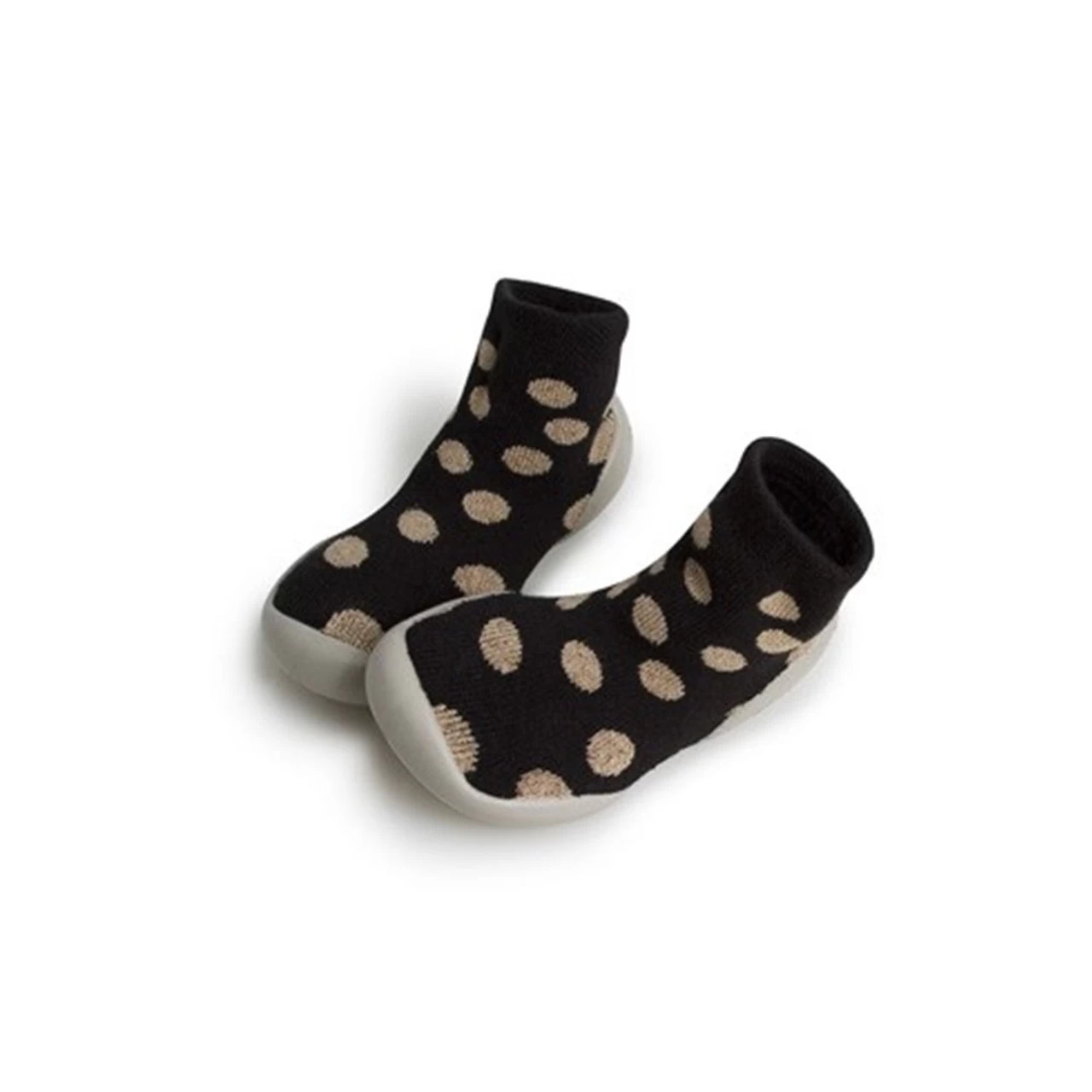 Collegien Sock Shoes Disco Gold Dots