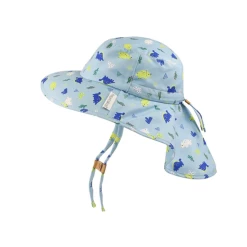 FlapJackKids Sun Hat With Neck Cape | Dinosaur