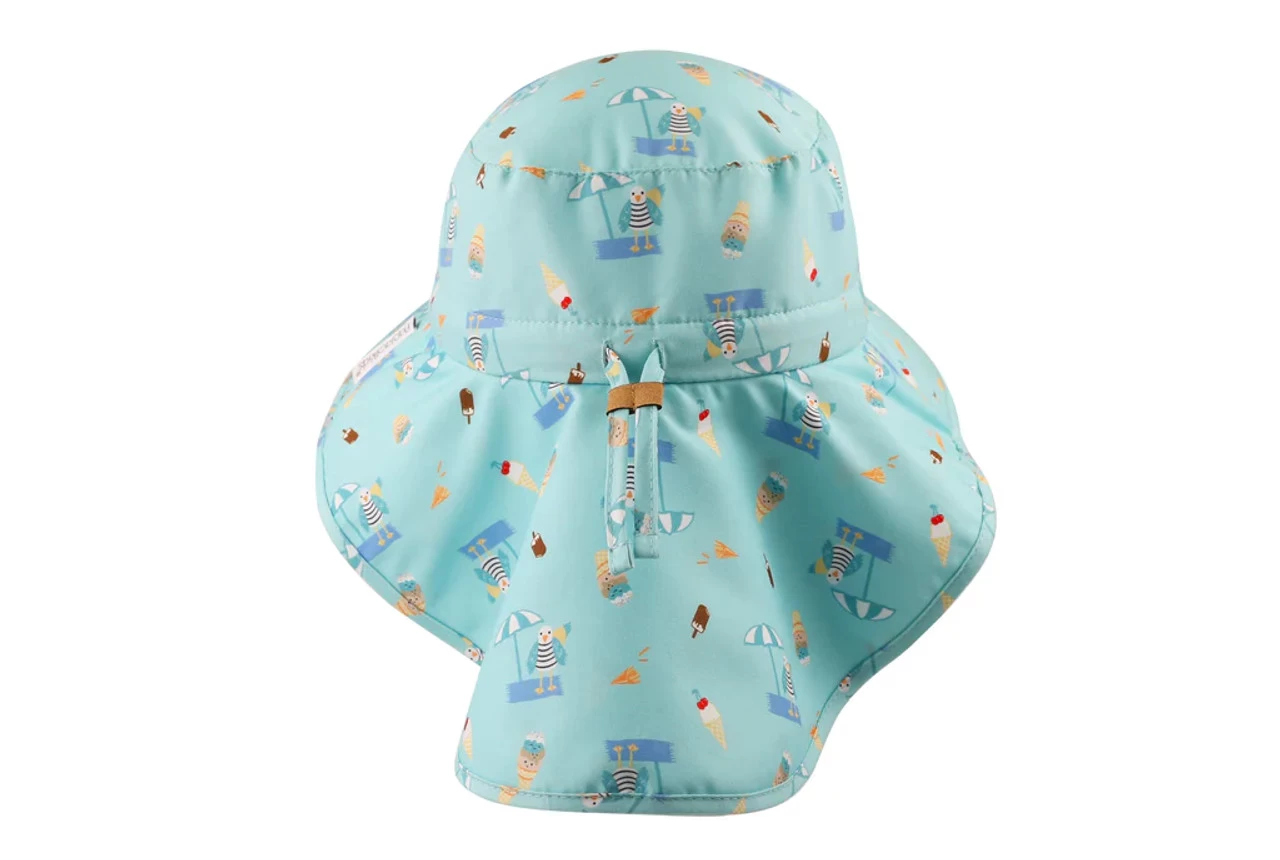 FlapJackKids Sun Hat With Neck Cape | Seaside - Image 2