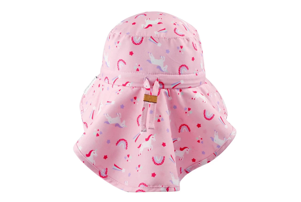 FlapJackKids Sun Hat With Neck Cape | Unicorn - Image 2