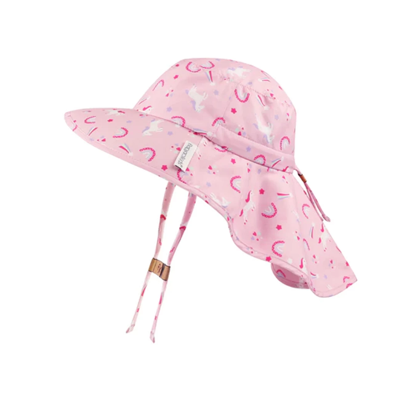 FlapJackKids Sun Hat With Neck Cape | Unicorn