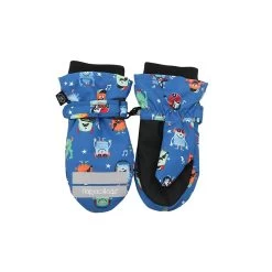 Flapjacks Water Repellent Ski Mittens Monsters