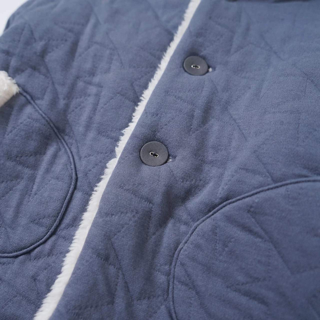 Hoppetta 10mois Quilt Coat 21FW Blue - Image 12