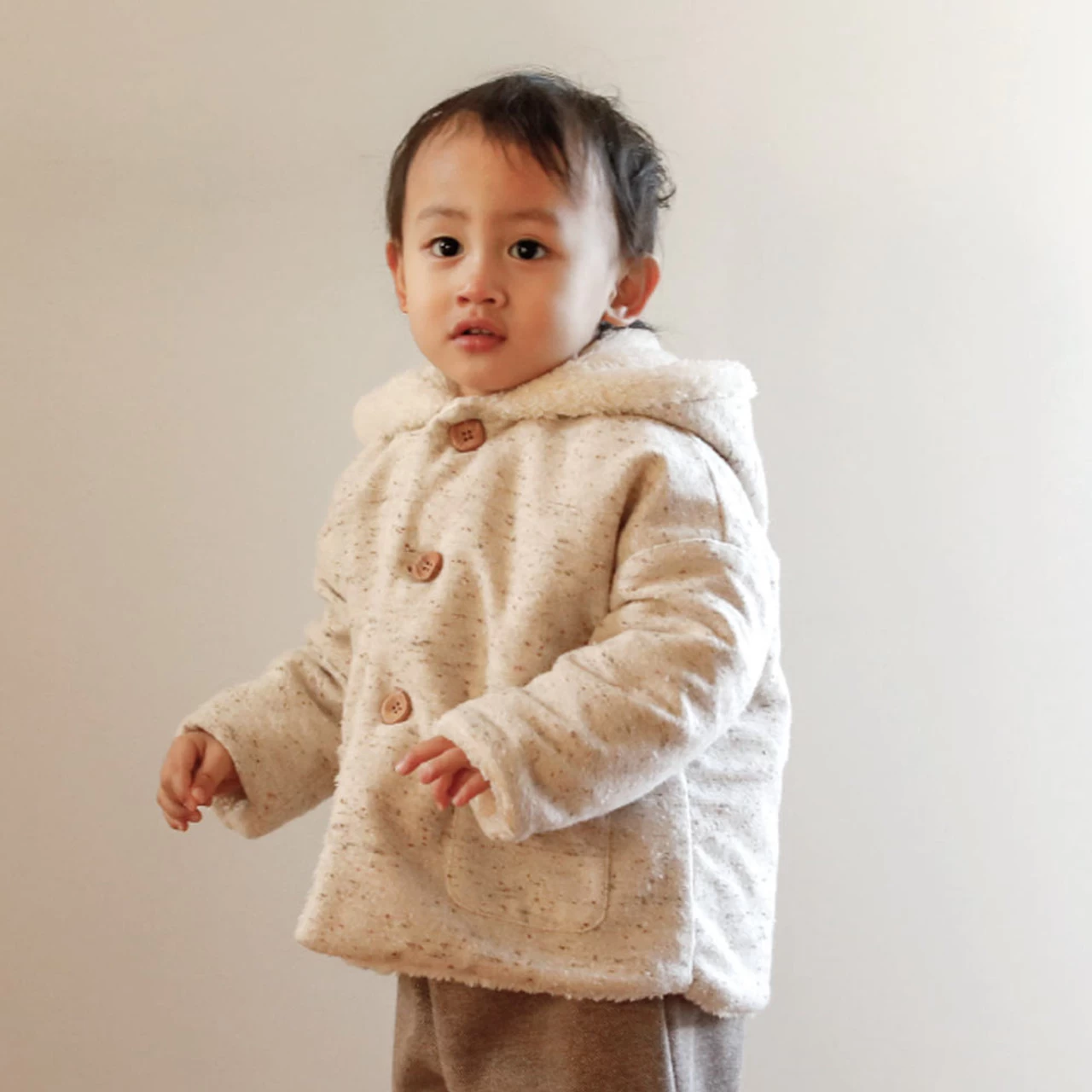 Hoppetta Reversible Coat 21FW Ibory - Image 2