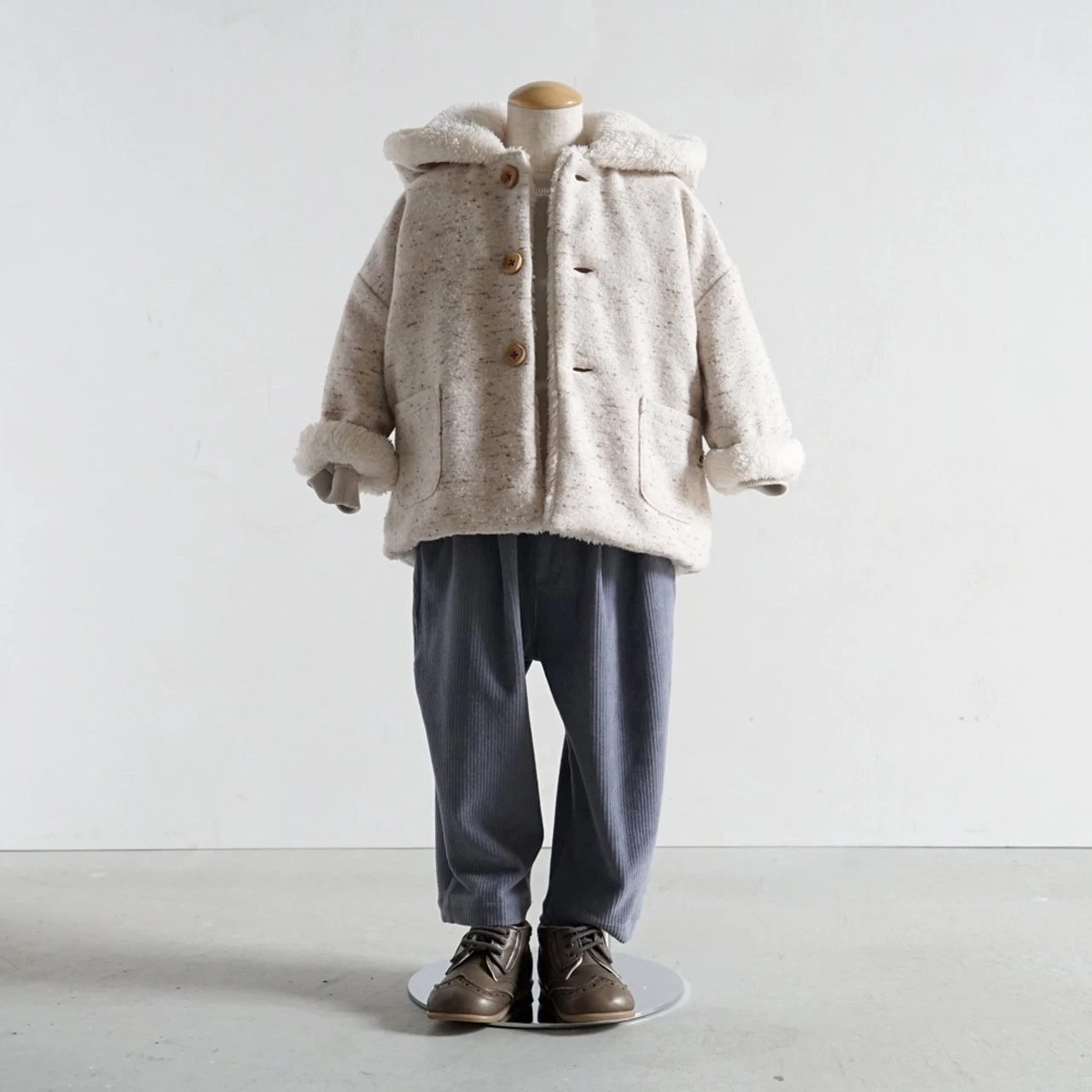 Hoppetta Reversible Coat 21FW Ibory - Image 5