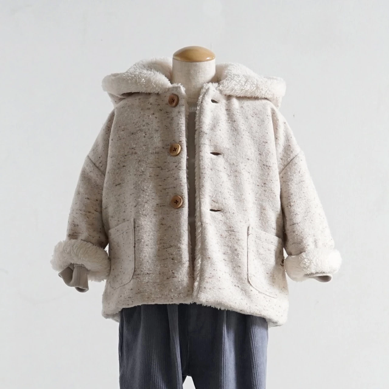 Hoppetta Reversible Coat 21FW Ibory - Image 8