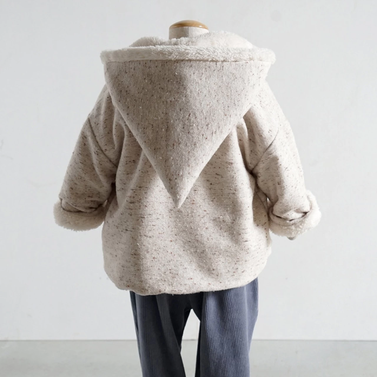 Hoppetta Reversible Coat 21FW Ibory - Image 6