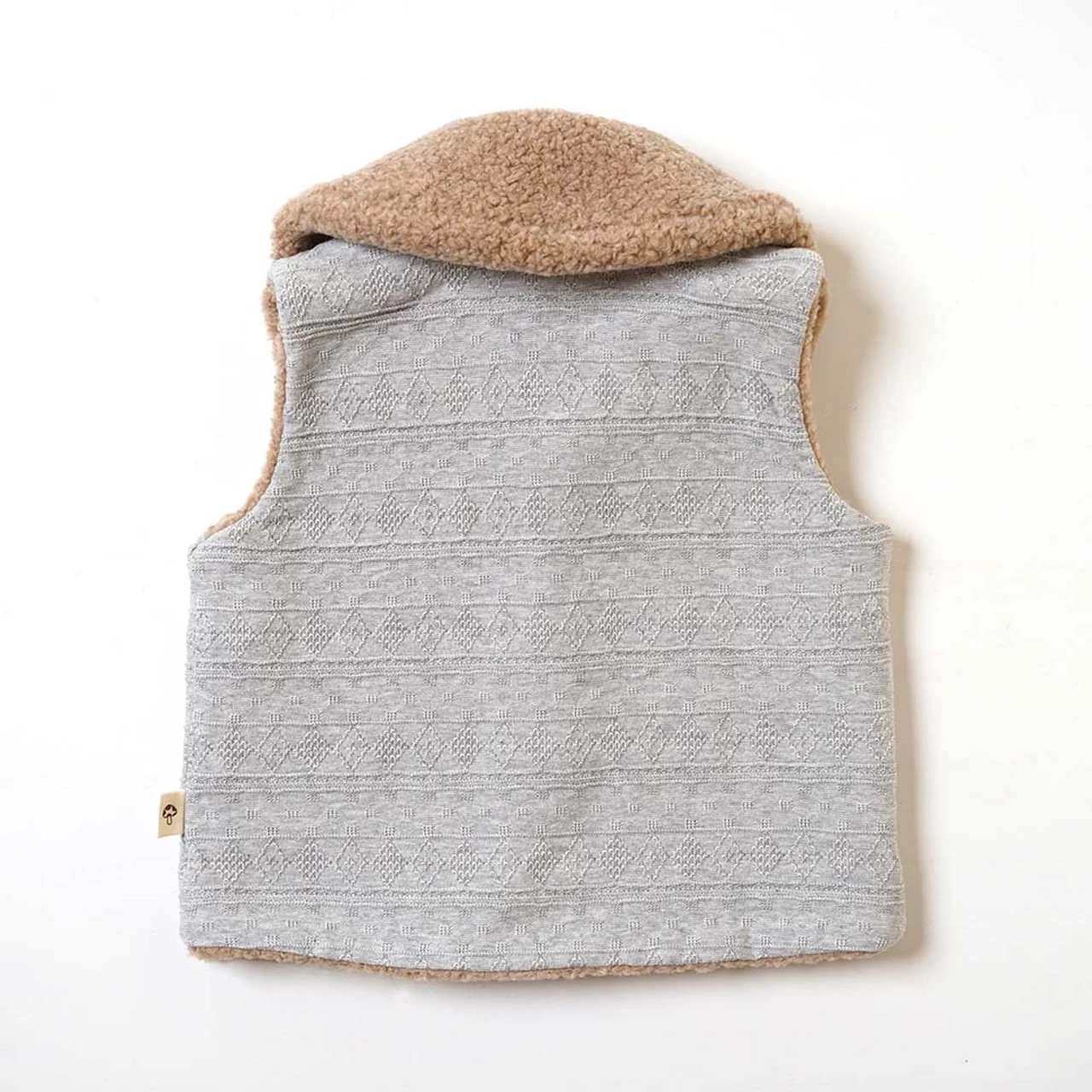Hoppetta Reversible Vest 2020FW Gray - Image 6