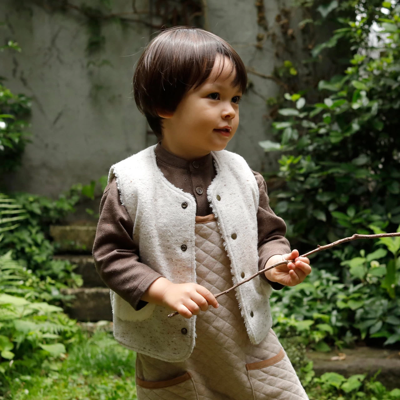 Hoppetta Reversible Vest 21FW Ibory - Image 9