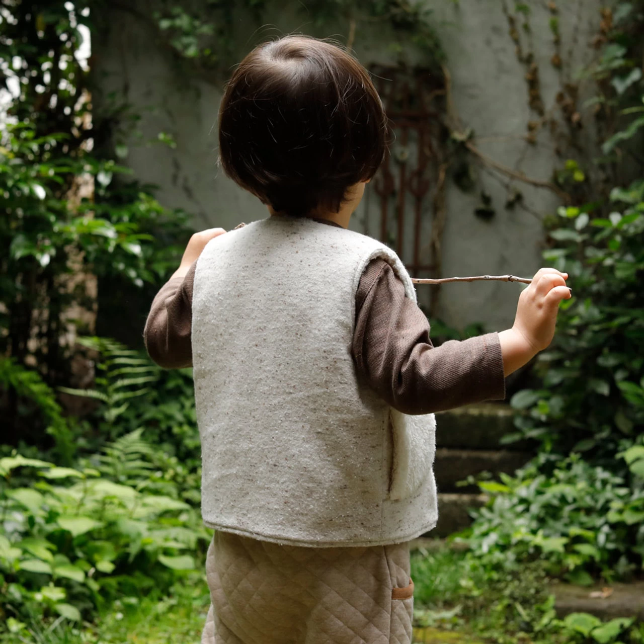 Hoppetta Reversible Vest 21FW Ibory - Image 8