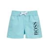 Hugo Boss Boys Mint Logo Swim Shorts