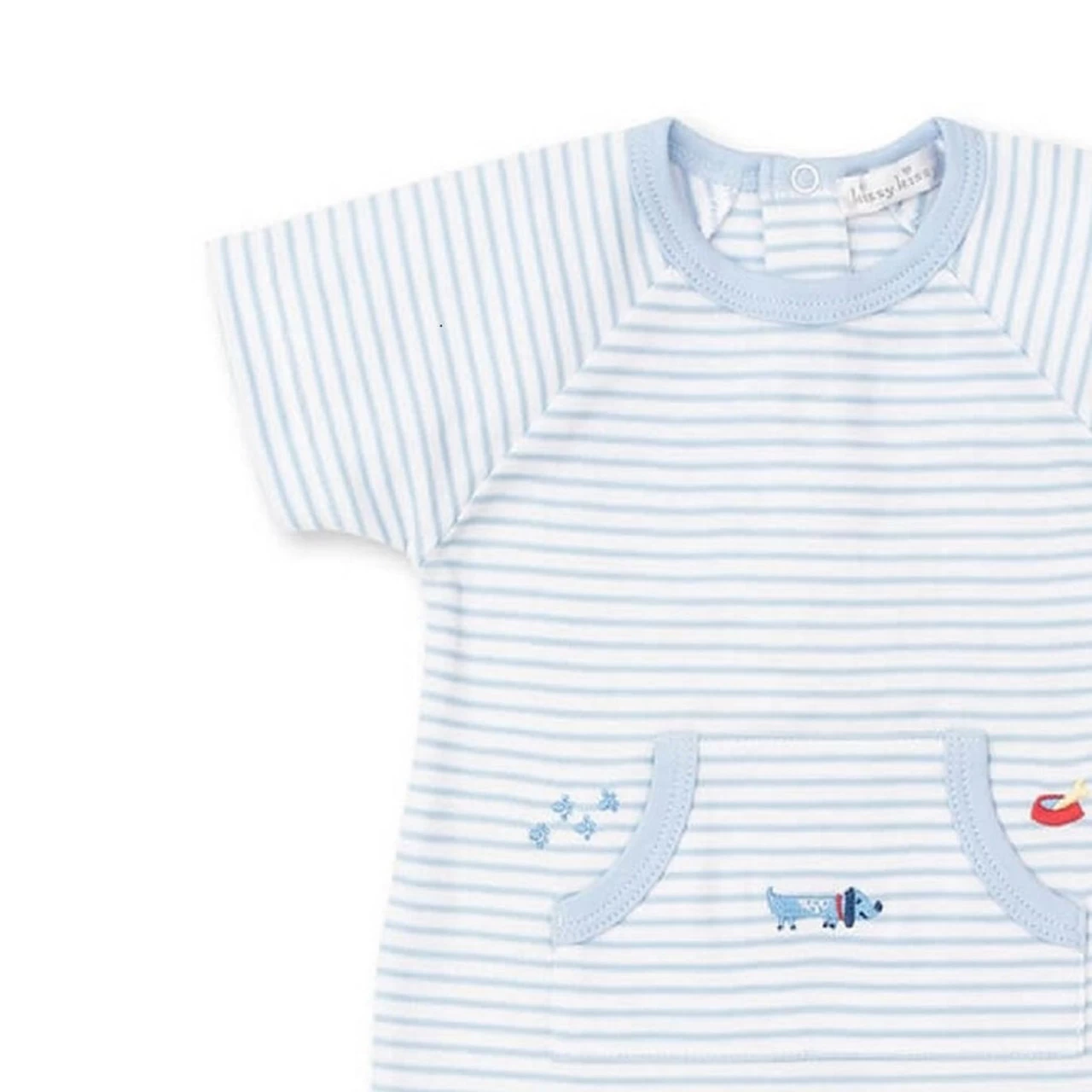 Kissy Kissy Short Playsuit 22SS Puppy Party Stripe - Image 2