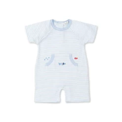 Kissy Kissy Short Playsuit 22SS Puppy Party Stripe