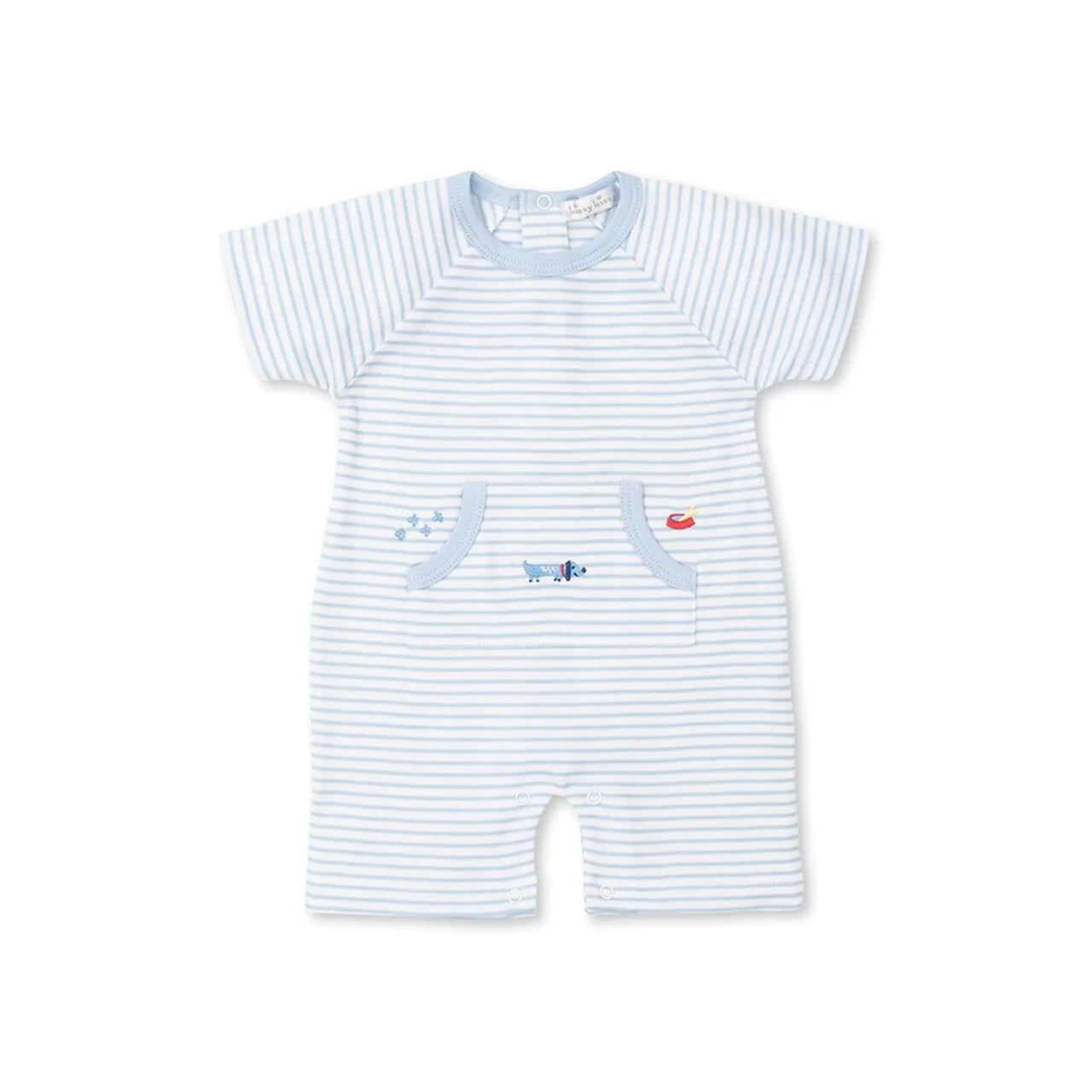 Kissy Kissy Short Playsuit 22SS Puppy Party Stripe