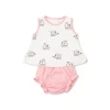 Kissy Kissy Sunsuit Set 22SS XElephants Black/Pink