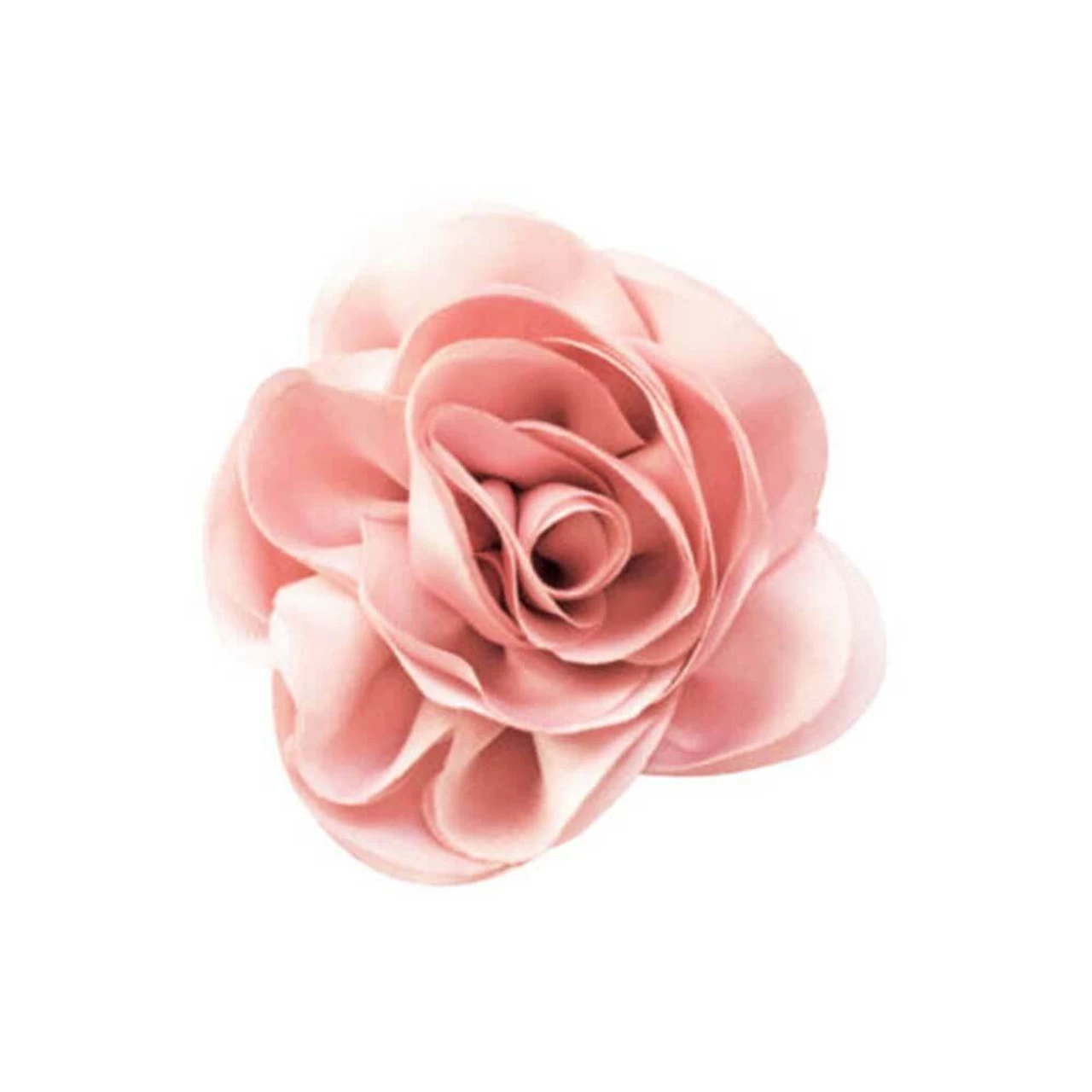 Milledeux Satin Rose Alligator Clip Powder Pink
