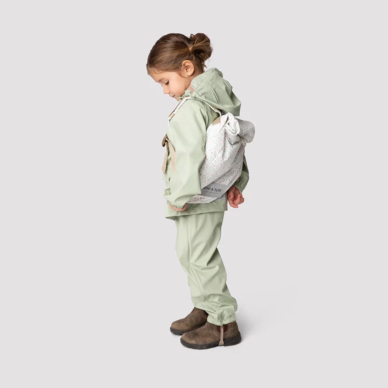 Mini A Ture Julien Rain Jacket. GRS Desert Sage - Image 5