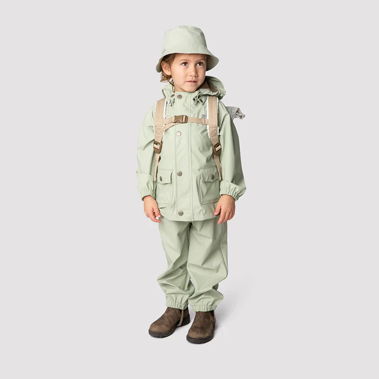 Mini A Ture Julien Rain Jacket. GRS Desert Sage - Image 4