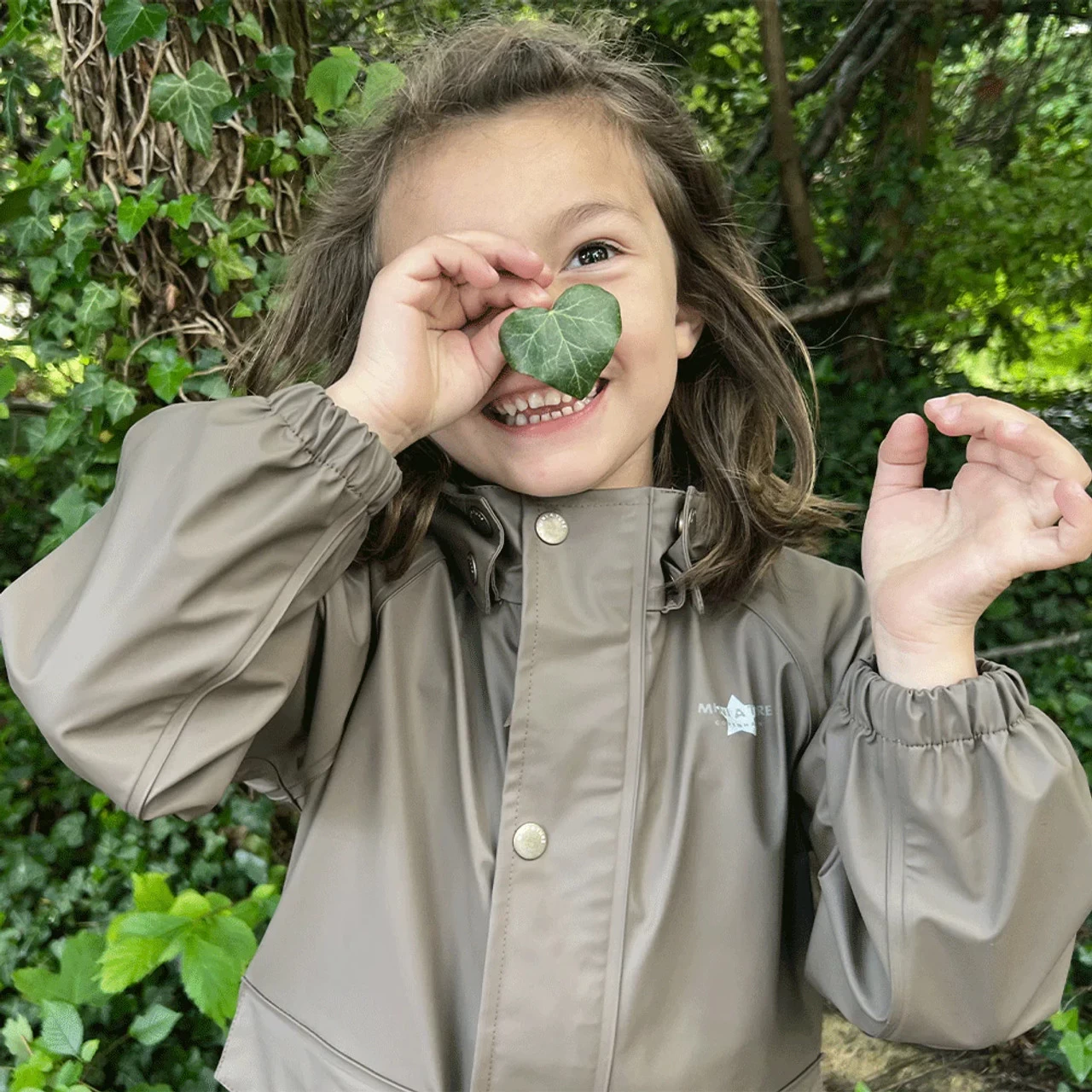 Mini A Ture Julien Rain Jacket. GRS Sesame - Image 4