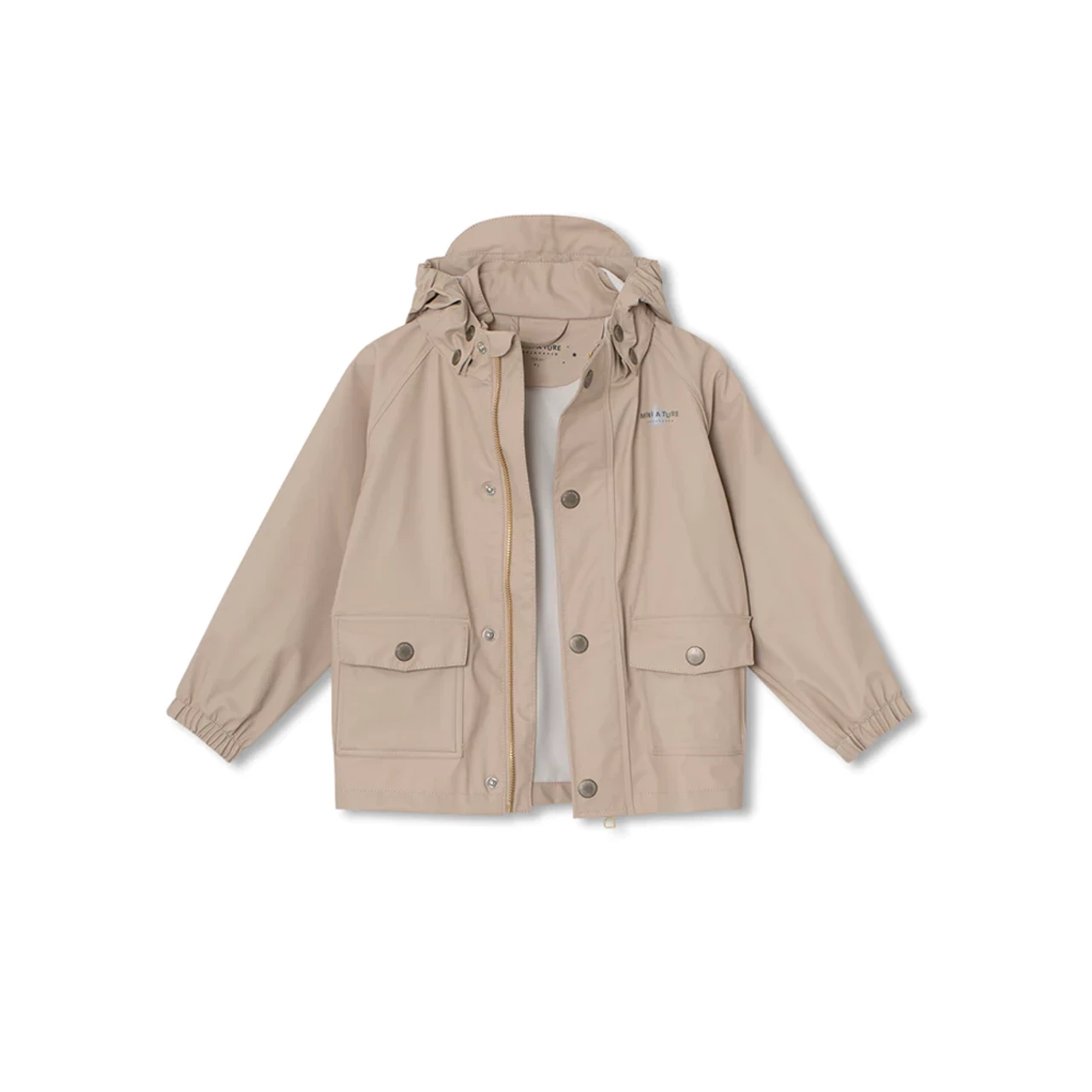 Mini A Ture Julien Rain Jacket. GRS Sesame - Image 2