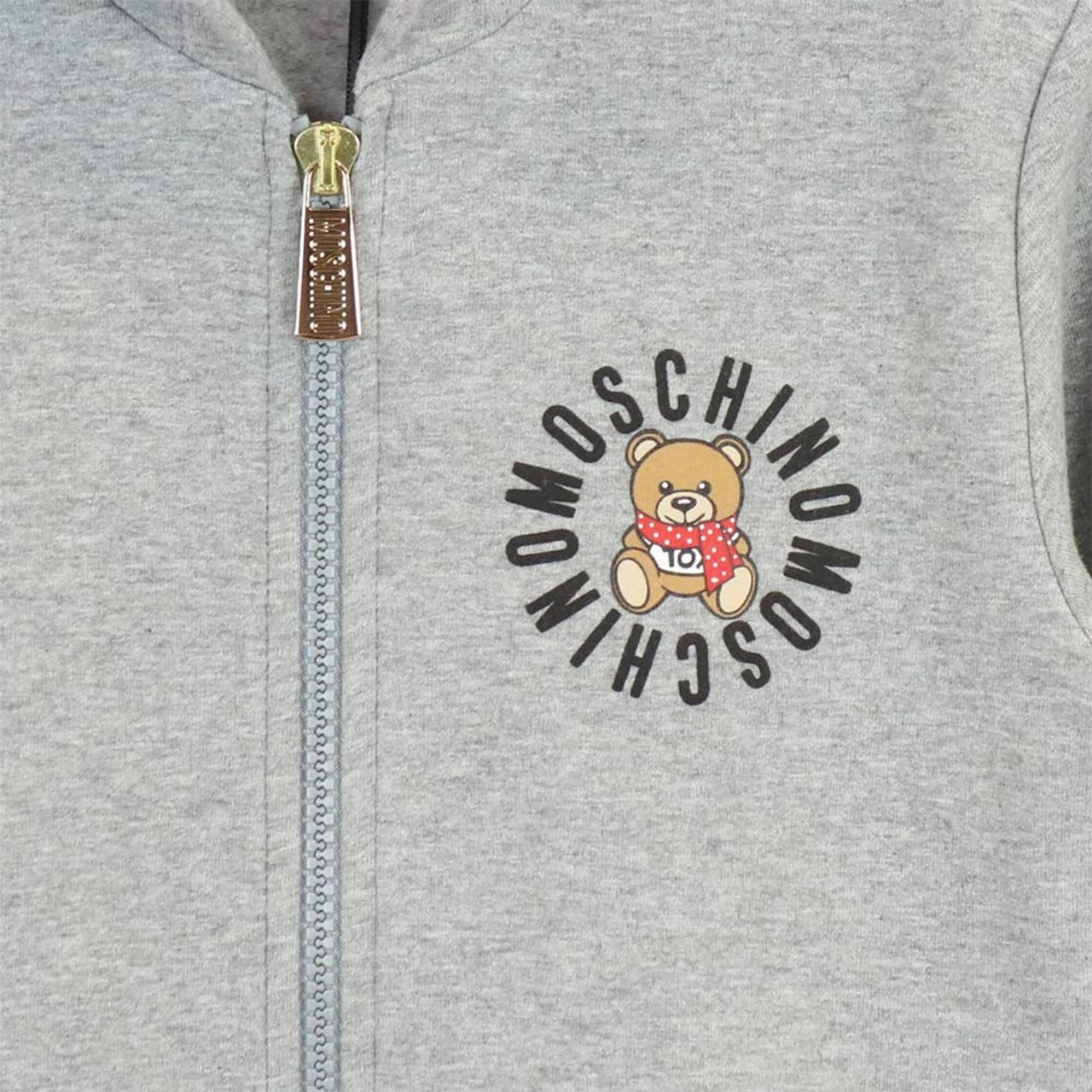 Moschino 2 PCS Hooded Zip Up Track Set With Logo Bear - Image 4