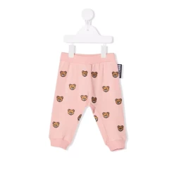 Moschino Baby Sweatpants W Embroidered Allover BR Mel Rose 21FW