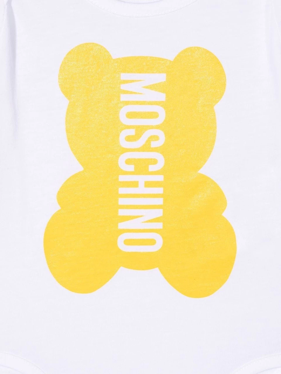 Moschino Bodysuit Gift Logo 2PK Yellow 22SS - Image 3