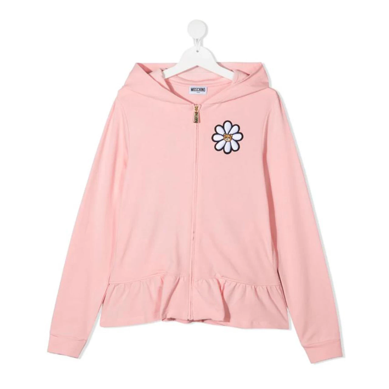 Moschino Girl Hooded Sweatshirt Ruffles And Lower 2021ss