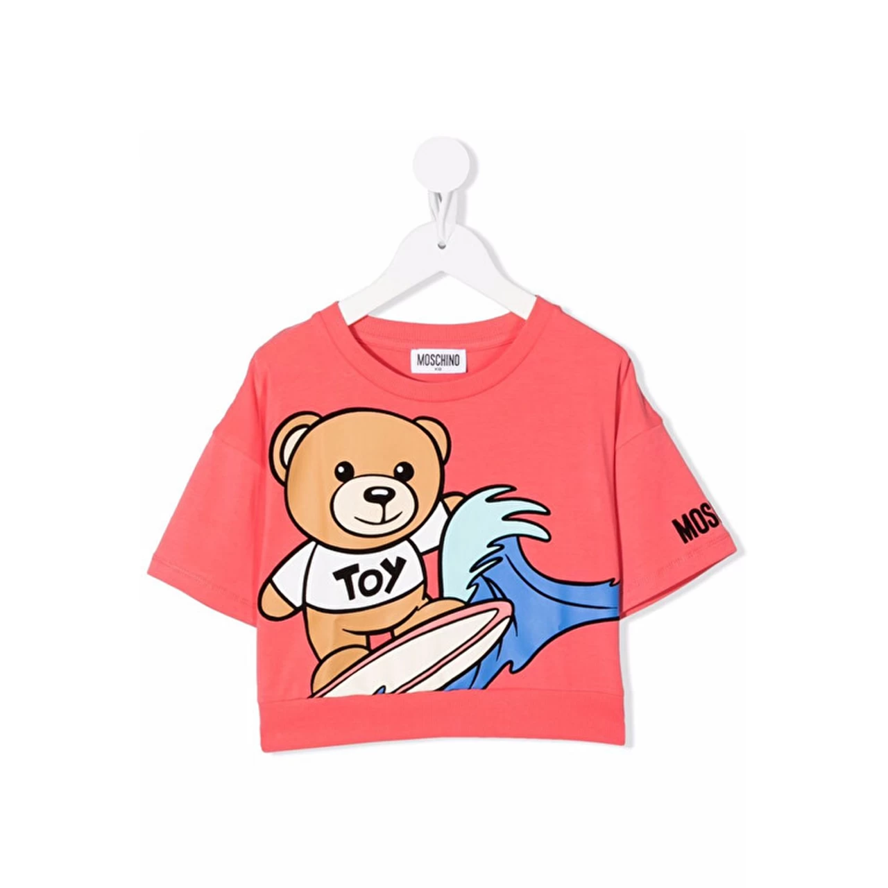Moschino Girls T-Shirt Surfing Bear LOGO Mini Me 22SS