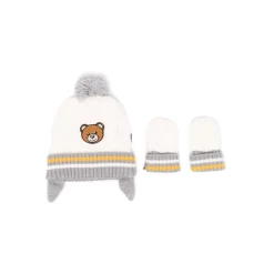 Moschino Hat & Mitten Set W BR InBx 21FW Cloud