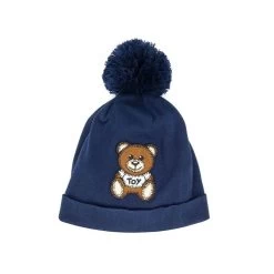 Moschino Hat With Bear Toy Patch NAVY