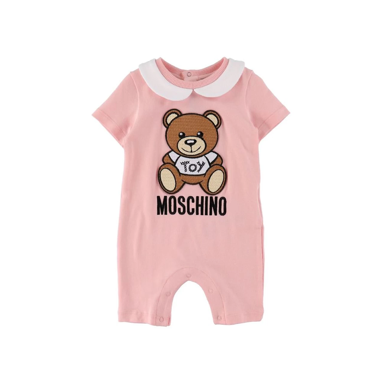 Moschino Romper Embroidered Logo GiftBox Sugar Rose 22SS