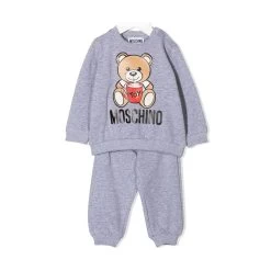 Moschino Sweat Set With Bear Holding Mug