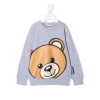 Moschino Sweatshirt W L BR Head Grey Mela 21FW