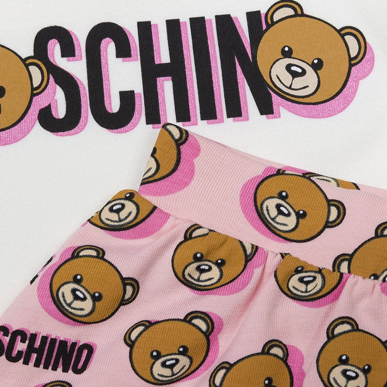 Moschino Teddy Shadow T-shirt And Skirt Set 3A - Image 5