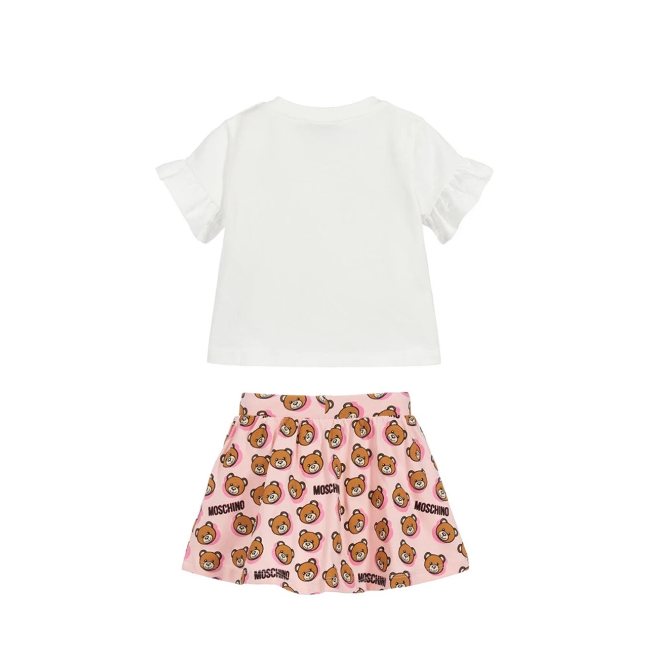 Moschino Teddy Shadow T-shirt And Skirt Set 3A - Image 2