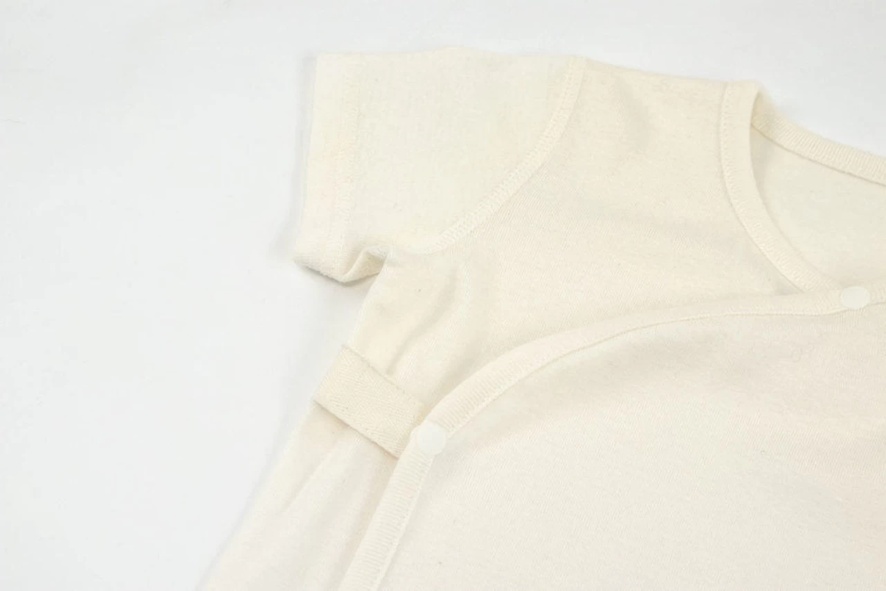 Nest Designs Basics Organic Cotton Ribbed Kimono Short Sleeve T-shirt (3 Pack)-White - Image 3