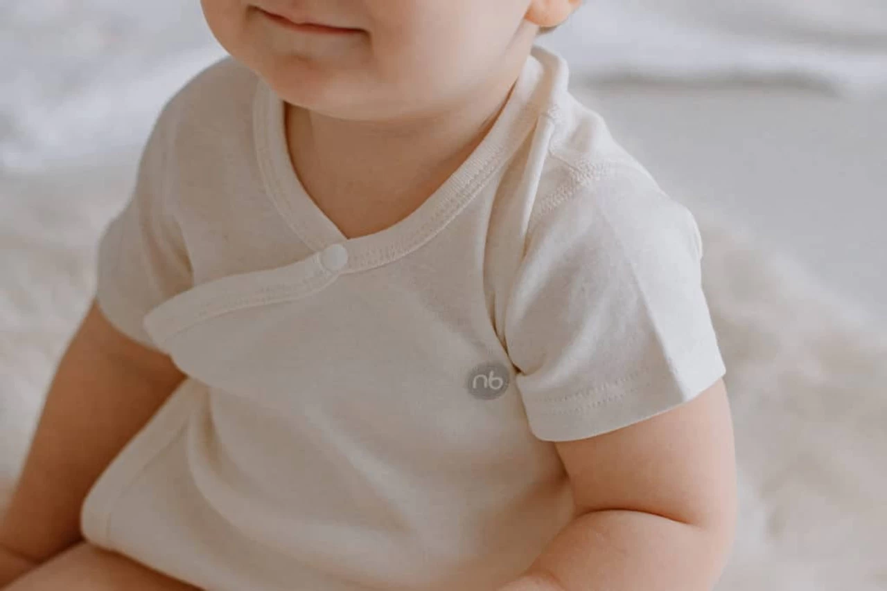 Nest Designs Basics Organic Cotton Ribbed Kimono Short Sleeve T-shirt (3 Pack)-White - Image 6