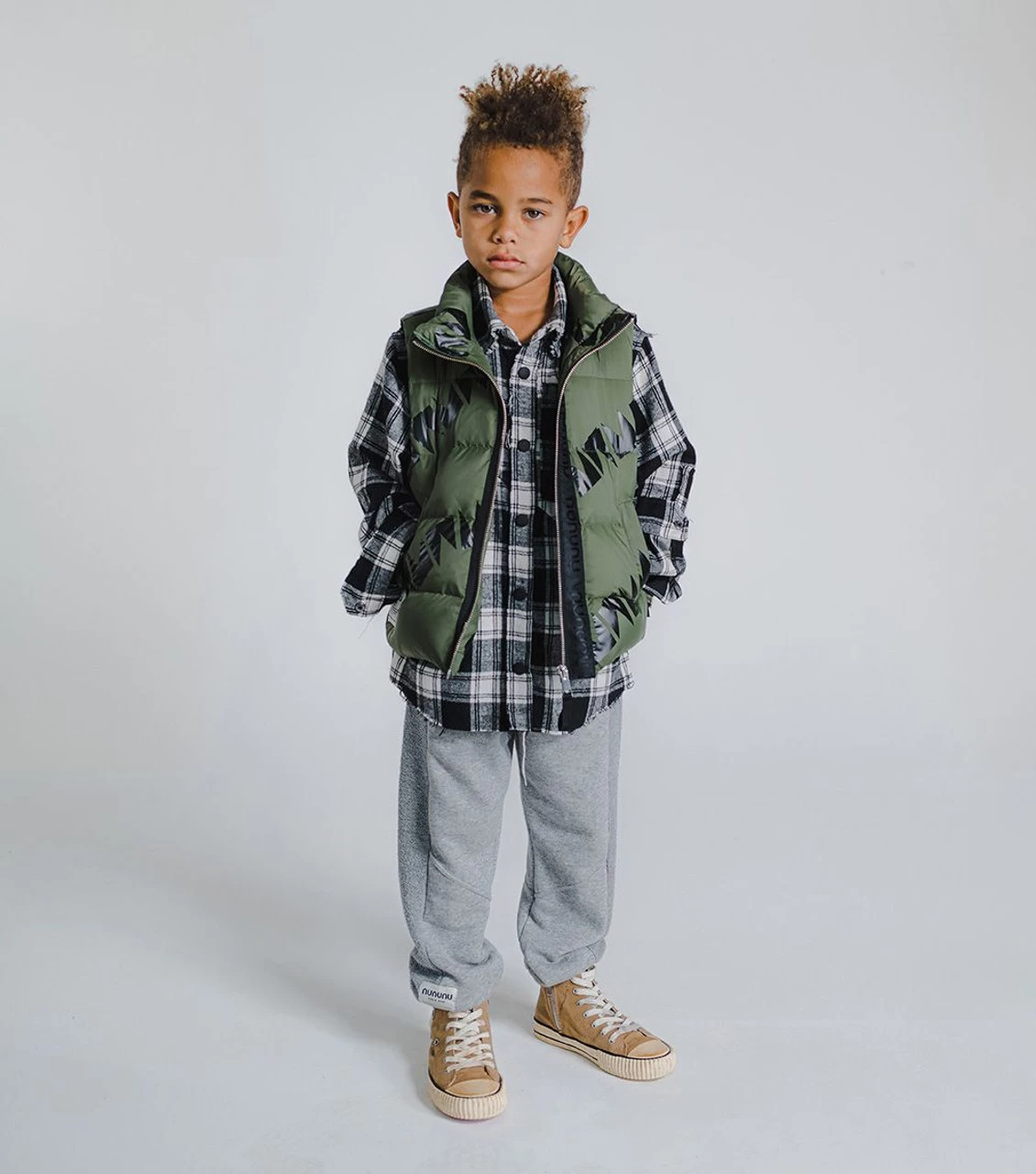 Nununu Down Vest - Olive - Image 3