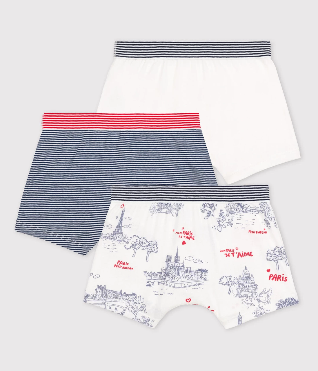 PETIT BATEAU 3 BOXERS EIFFEL TOWER - Image 2