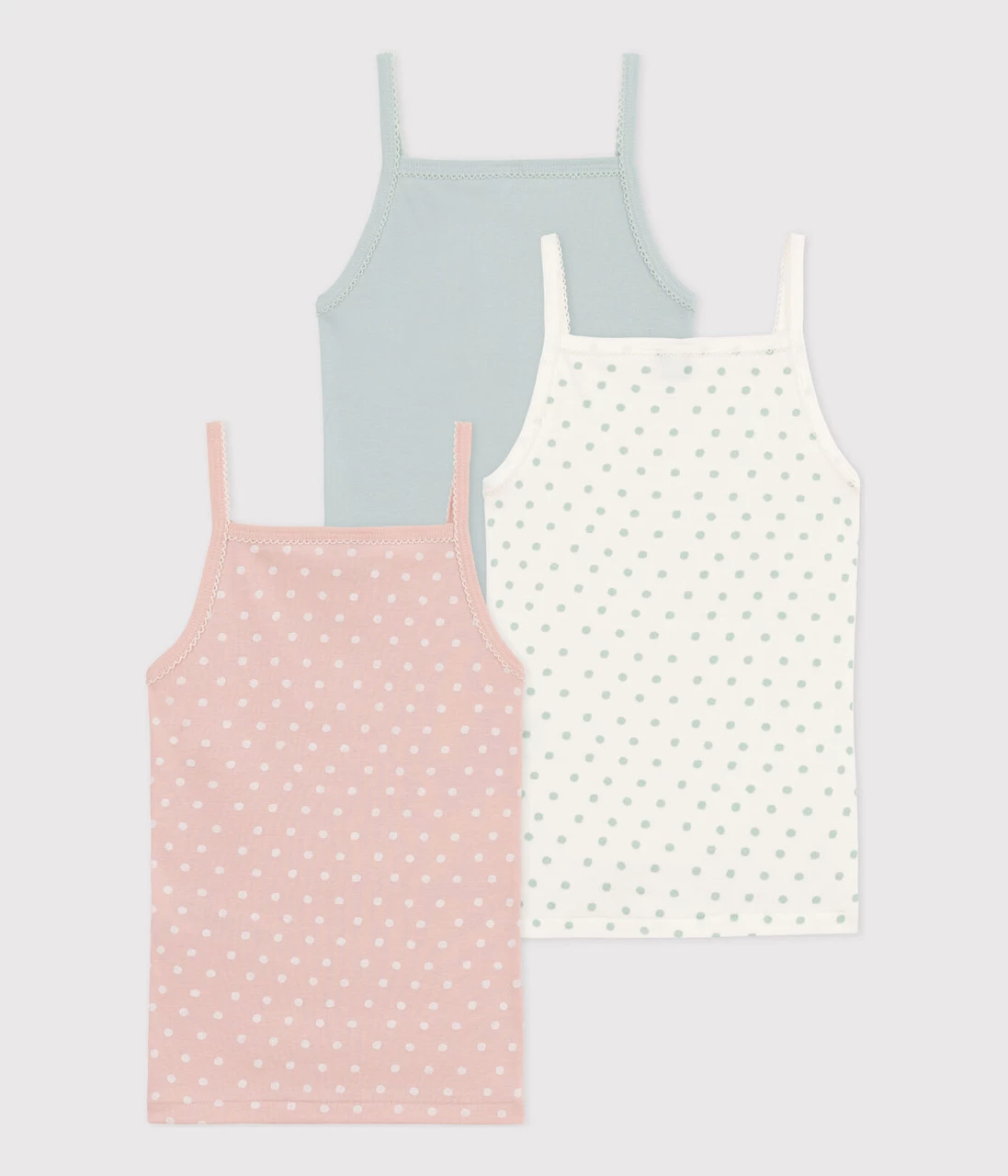 Petit Bateau 3 Chemises Bretelles Varian - Image 2