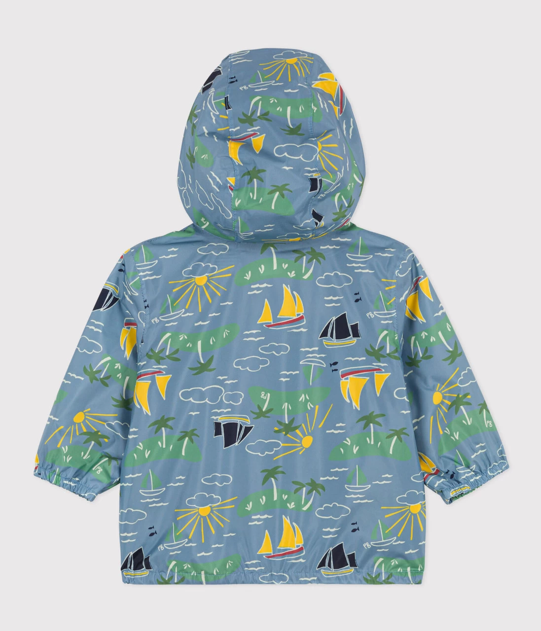 Petit Bateau Babies' Recycled Polyester Windbreaker - Image 3