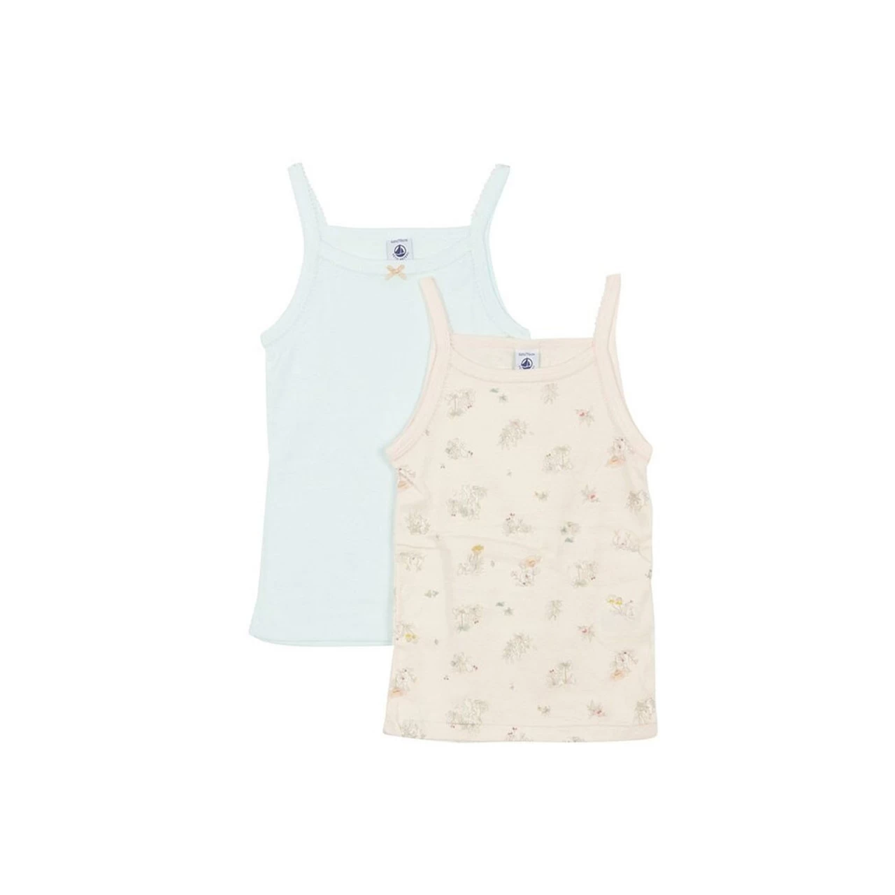 Petit Bateau Set Of 2 Girl's Cami Flower